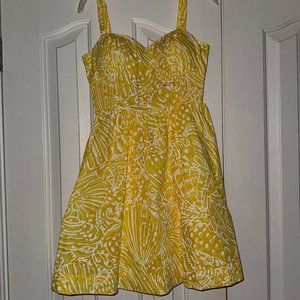 Lilly Pulitzer-Christine Dress Sun Glow Yellow- New Without Tags- Size 0